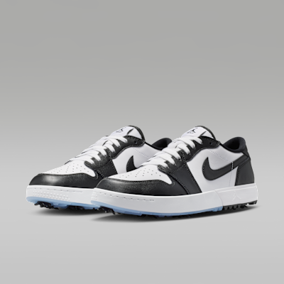 ゴルフシューズ　Nike Air Jordan 1 Low ホワイト/グレー Air Jordan 1 Low G Spiked Golf Shoes. Nike.com